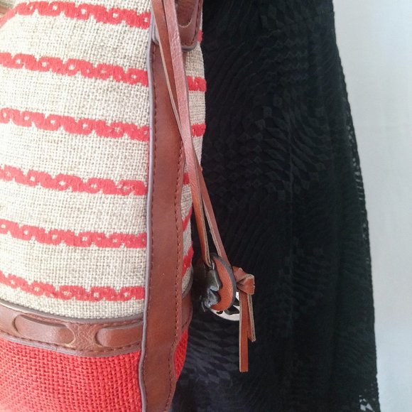 LUCKY BRAND Raffia Medium Striped Look Shoulder Bag - Picture 6 of 11